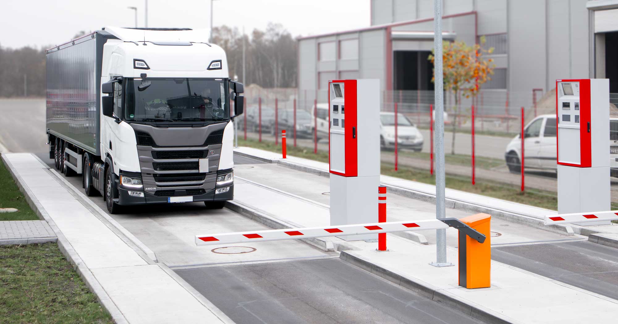 Lkw-Waage zum Verwiegen von Lkw