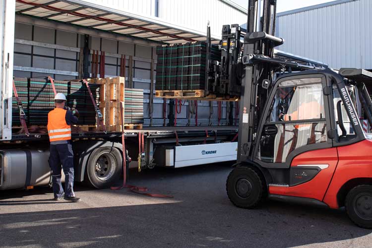 Yard Management Paletten Stückgut Gabelstapler OAS AG